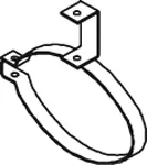 Pièce de serrage, échappement DINEX 66801