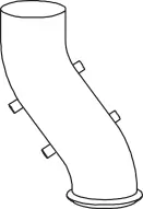 Tuyau d'échappement DINEX 64542