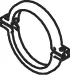 Pièce de serrage, échappement DINEX 80929
