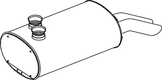 Pot de détente/silencieux arrière DINEX 69327