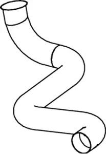 Tuyau d'échappement DINEX 66207