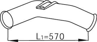 Tuyau d'échappement DINEX 68241