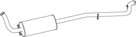 Silencieux central DINEX 66331