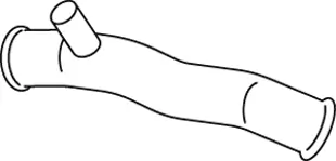 Tuyau d'échappement DINEX 68258