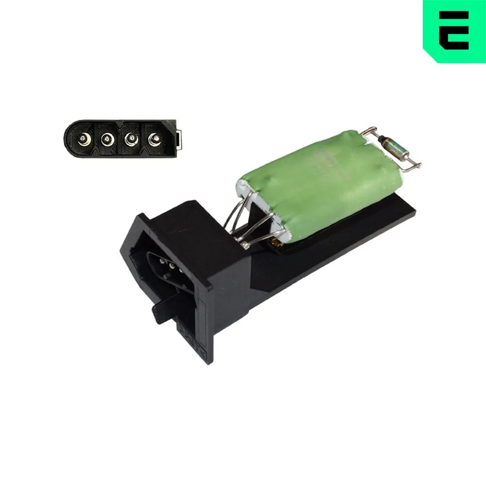 Resistor, interior blower