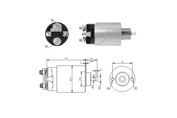 Solenoid Switch, starter