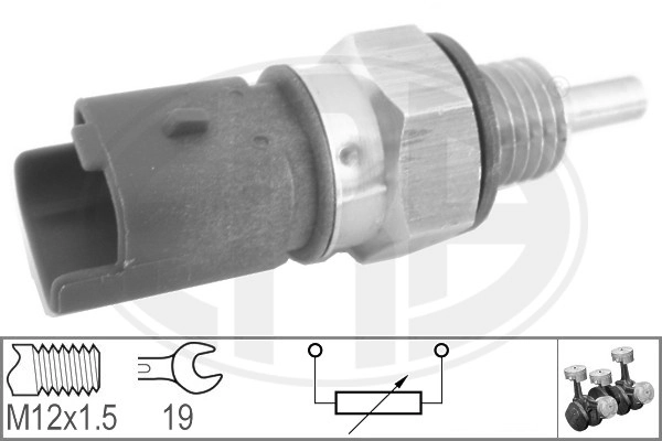 ERA 330624 — Датчик, температура охолоджуючої рідини (вир-во ERA)