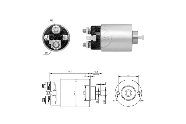 Solenoid Switch, starter