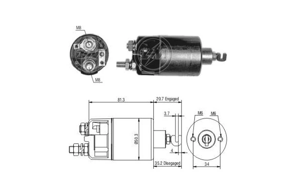 Solenoid Switch, starter