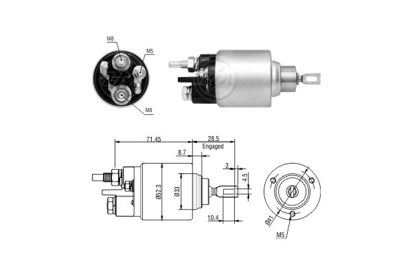 Solenoid Switch, starter