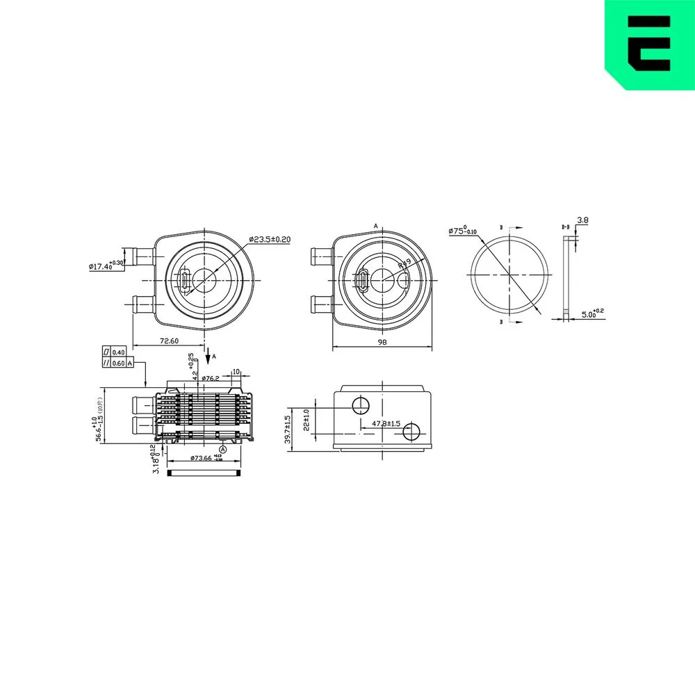 Oil Cooler, engine oil
