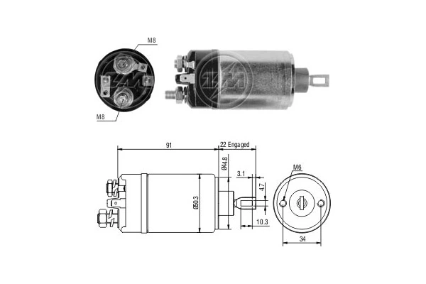 Solenoid Switch, starter