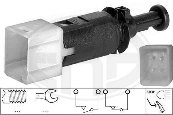 ERA 330510 — Вимикач ліхтаря сигналу гальмування RENAULT, NISSAN, MITSUBISHI (вир-во ERA)