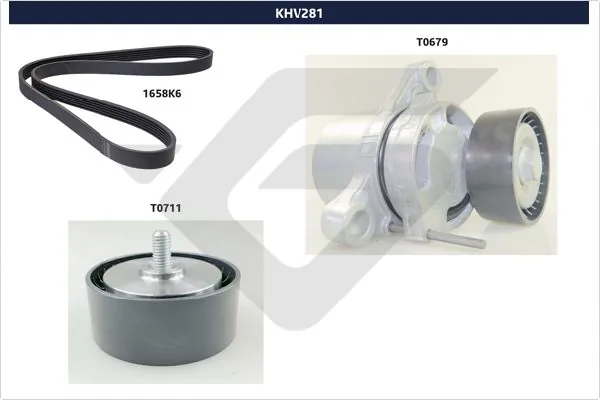 Set curea transmisie cu caneluri SKF VKMA38871