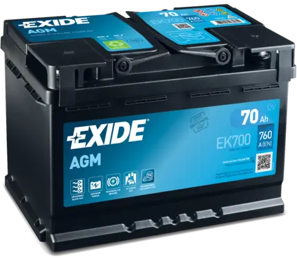 Batterie de démarrage EXIDE EK700
