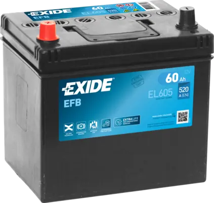 Batterie de démarrage EXIDE EL605