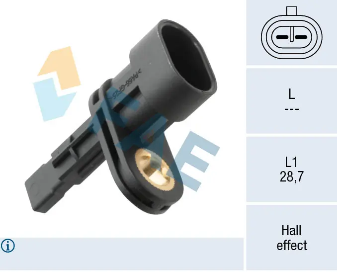 Capteur, vitesse de roue FAE 78573