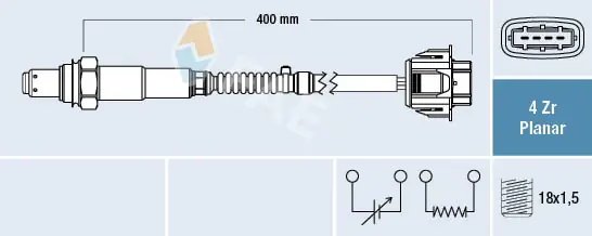 Sonde lambda FAE 77597