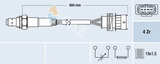 Sonde lambda FAE 77157