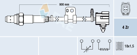 Sonde lambda FAE 77764