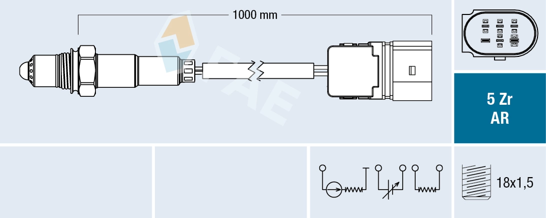 Sonde lambda FAE 75108