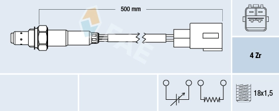 Sonde lambda FAE 77767