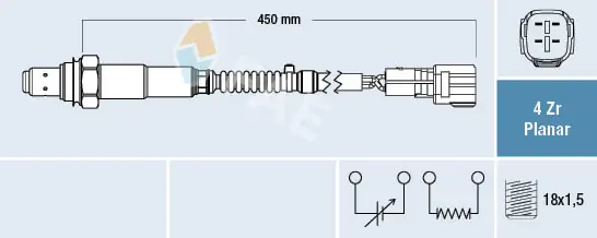 Sonde lambda FAE 77555