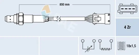 Sonde lambda FAE 77383