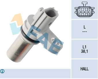 Capteur d'angle, vilebrequin FAE 79380