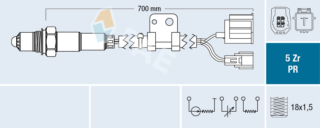 Sonde lambda FAE 75088
