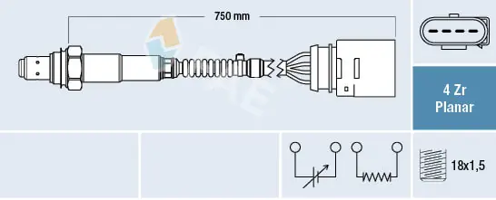 Sonde lambda FAE 77911