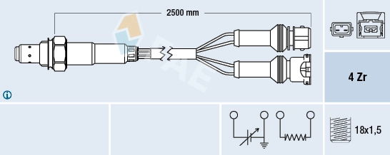 Sonde lambda FAE 77639