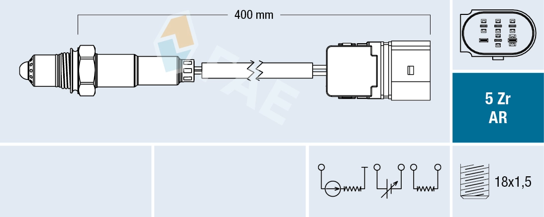 Sonde lambda FAE 75020