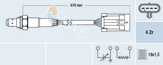 Sonde lambda FAE 77194