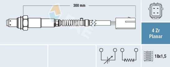 Sonde lambda FAE 77677