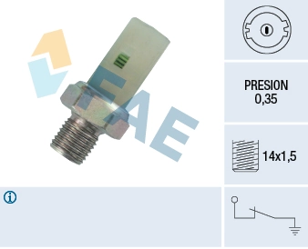 MANO PRESSION HUILE 0.35BAR-8200671285- CLIO 2