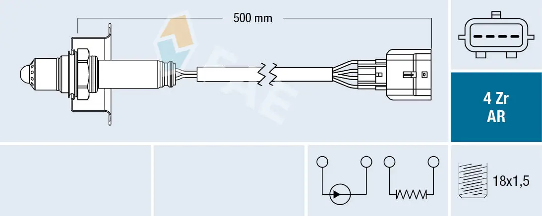 Sonde lambda FAE 75646
