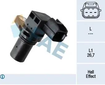 Capteur d'angle, vilebrequin FAE 79457