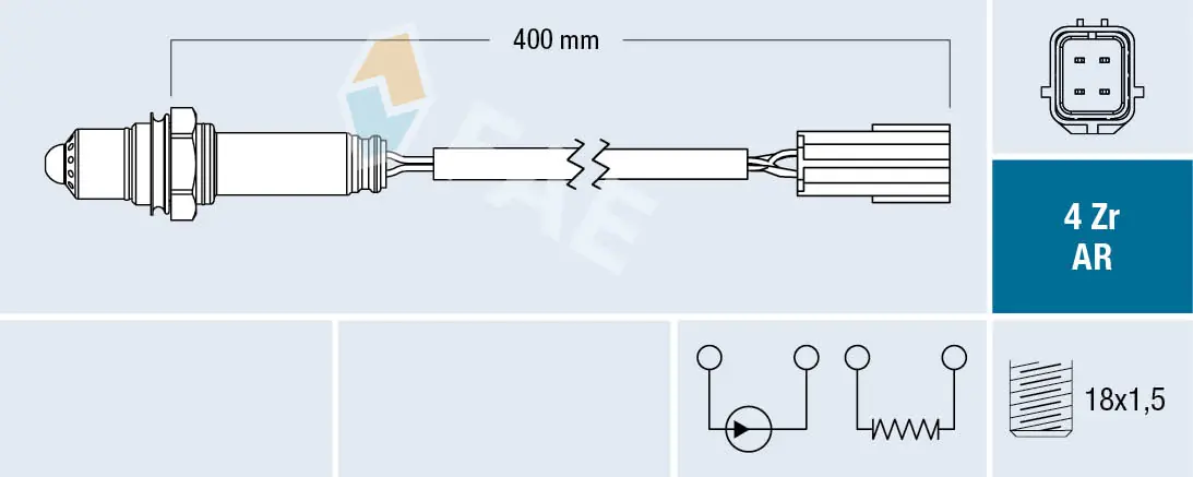 Sonde lambda FAE 75640