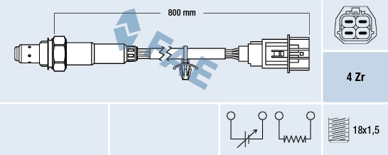 Sonde lambda FAE 77606