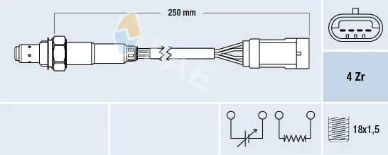 Sonde lambda FAE 77151