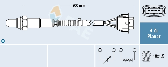 Sonde lambda FAE 77575