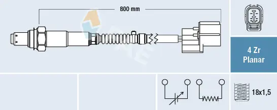 Sonde lambda FAE 77599