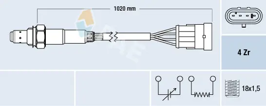 Sonde lambda FAE 77192