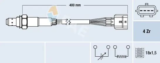 Sonde lambda FAE 77589