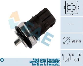 Mano température, liquide de refroidissement FAE 33810