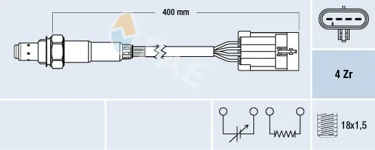 Sonde lambda FAE 77158