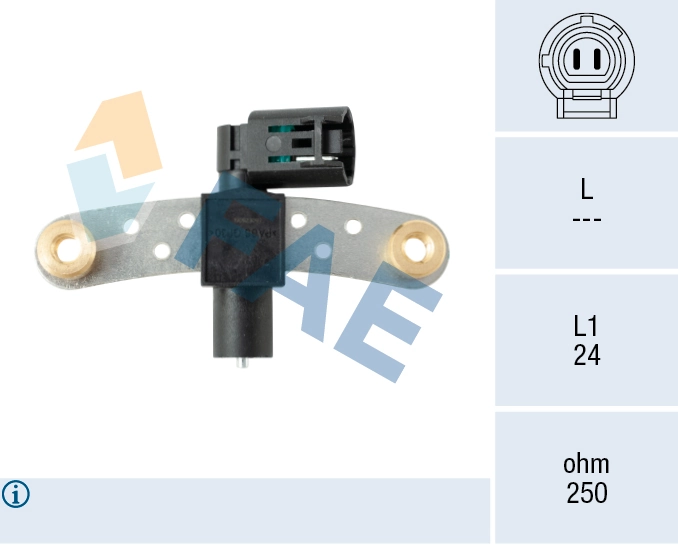 Capteur d'angle, vilebrequin FAE 79027