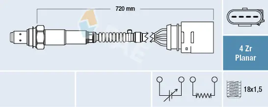 Sonde lambda FAE 77204