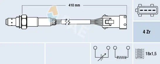 Sonde lambda FAE 77432